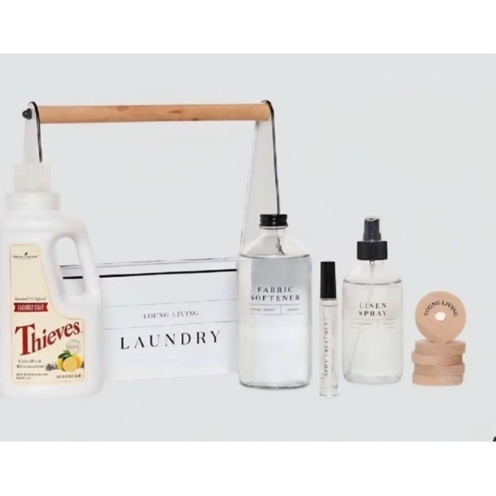 New Young Living Thieves Laundry Caddy Bundle Collection Set